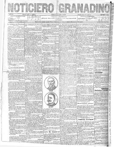 'Noticiero Granadino' - Año IV Número 1088  - 1907 Abril 07