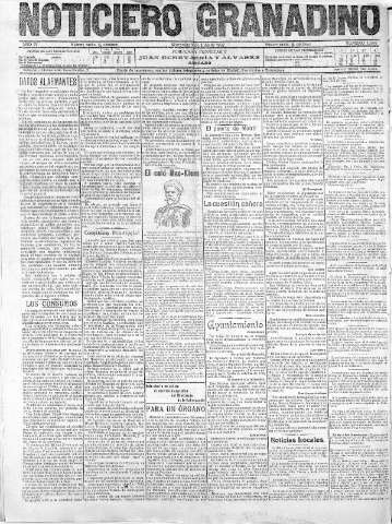 'Noticiero Granadino' - Año IV Número 1166  - 1907 Julio 10