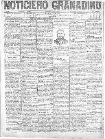 'Noticiero Granadino' - Año IV Número 1176  - 1907 Julio 21