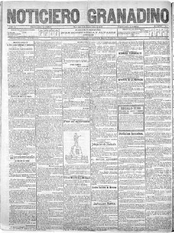 'Noticiero Granadino' - Año IV Número 1218  - 1907 Septiembre 08