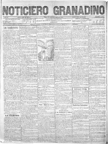 'Noticiero Granadino' - Año IV Número 1220  - 1907 Septiembre 11