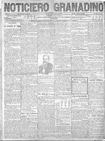 'Noticiero Granadino' - Año IV Número 1261  - 1907 Octubre 29