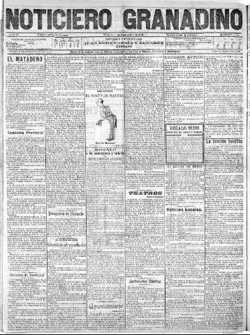 'Noticiero Granadino' - Año IV Número 1264  - 1907 Noviembre 01