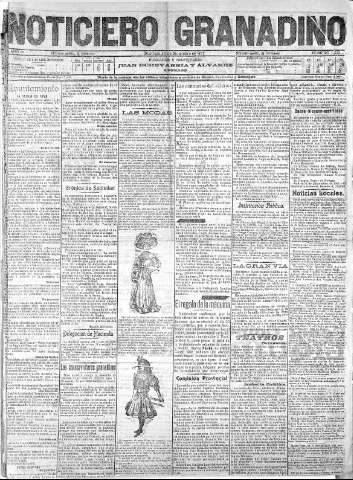 'Noticiero Granadino' - Año IV Número 1313  - 1907 Diciembre 29