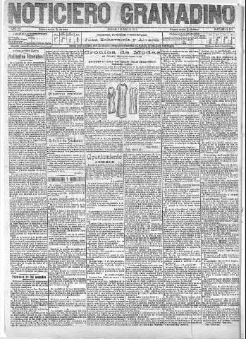 'Noticiero Granadino' - Año VII Número 2156  - 1910 Julio 03