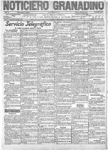 'Noticiero Granadino' - Año VII Número 2157  - 1910 Julio 04