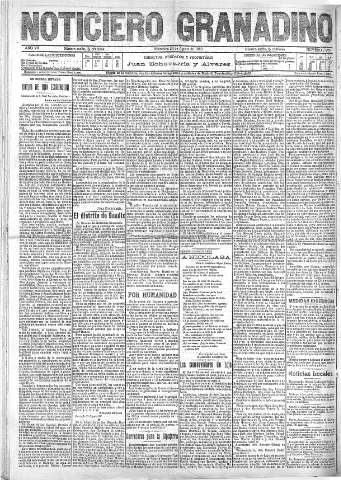 'Noticiero Granadino' - Año VII Número 2208  - 1910 Agosto 24