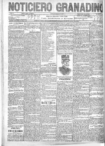 'Noticiero Granadino' - Año VII Número 2214  - 1910 Agosto 30