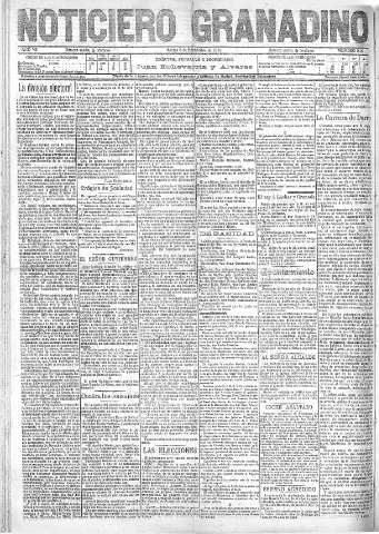 'Noticiero Granadino' - Año VII Número 2221  - 1910 Septiembre 06