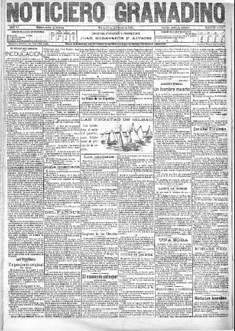 'Noticiero Granadino' - Año VII Número 2228  - 1910 Septiembre 13