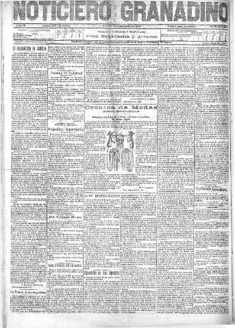 'Noticiero Granadino' - Año VII Número 2229  - 1910 Septiembre 14