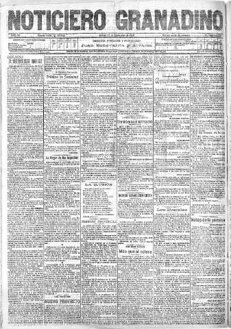 'Noticiero Granadino' - Año VII Número 2232  - 1910 Septiembre 17