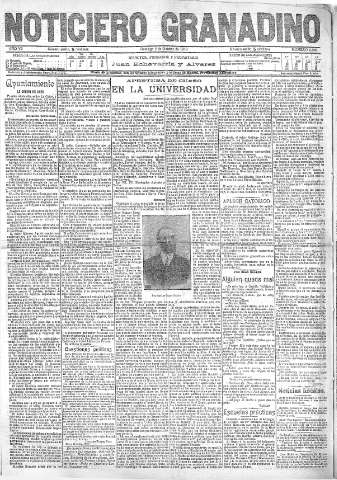'Noticiero Granadino' - Año VII Número 2246  - 1910 Octubre 02