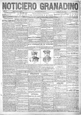 'Noticiero Granadino' - Año VII Número 2248  - 1910 Octubre 04