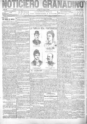 'Noticiero Granadino' - Año VII Número 2254  - 1910 Octubre 09