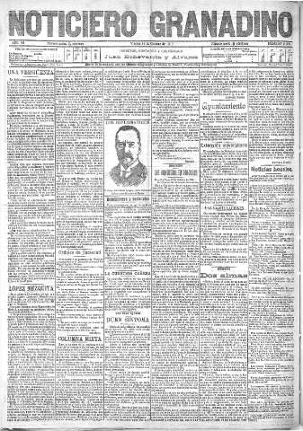 'Noticiero Granadino' - Año VII Número 2258  - 1910 Octubre 14
