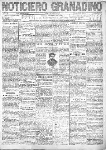 'Noticiero Granadino' - Año VII Número 2266  - 1910 Octubre 21