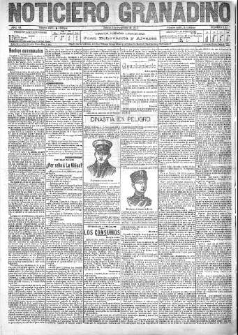 'Noticiero Granadino' - Año VII Número 2281  - 1910 Noviembre 05