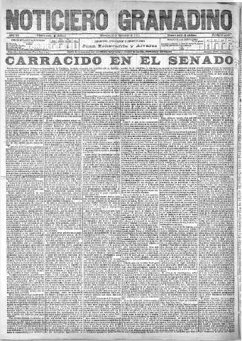 'Noticiero Granadino' - Año VII Número 2306  - 1910 Noviembre 30