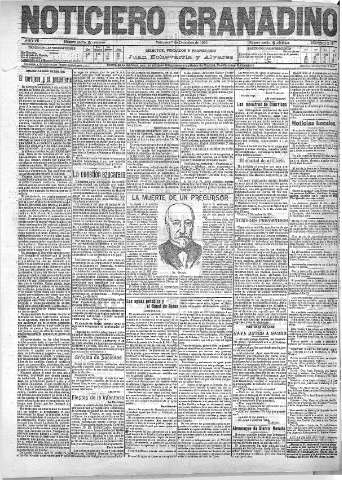 'Noticiero Granadino' - Año VII Número 2313  - 1910 Diciembre 07