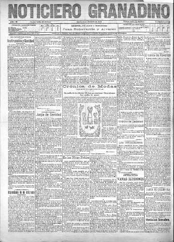 'Noticiero Granadino' - Año VII Número 2328  - 1910 Diciembre 22