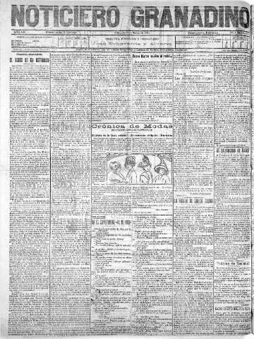'Noticiero Granadino' - Año VIII Número 2404  - 1911 Marzo 08