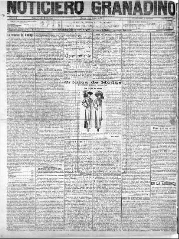 'Noticiero Granadino' - Año VIII Número 2410  - 1911 Marzo 14