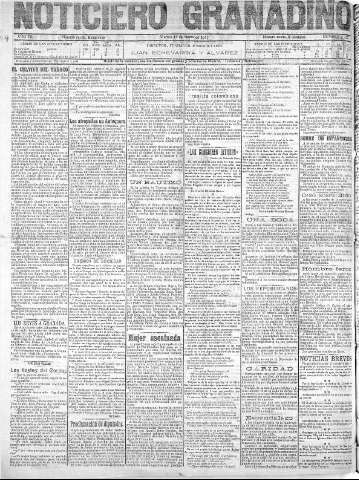 'Noticiero Granadino' - Año VIII Número 2413  - 1911 Marzo 17