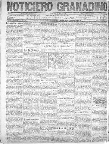 'Noticiero Granadino' - Año VIII Número 2425  - 1911 Marzo 29