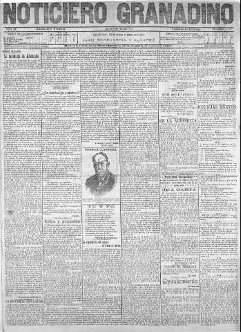 'Noticiero Granadino' - Año VIII Número 2522  - 1911 Julio 06