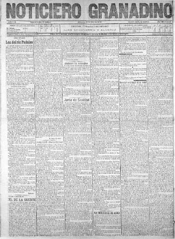 'Noticiero Granadino' - Año VIII Número 2528  - 1911 Julio 12