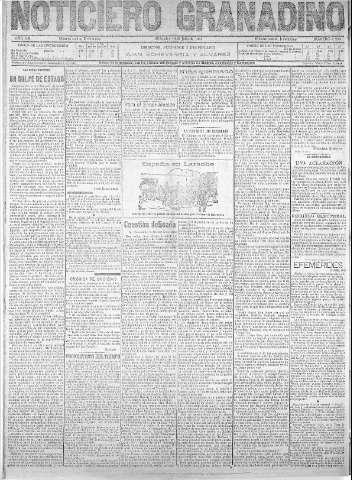 'Noticiero Granadino' - Año VIII Número 2535  - 1911 Julio 19