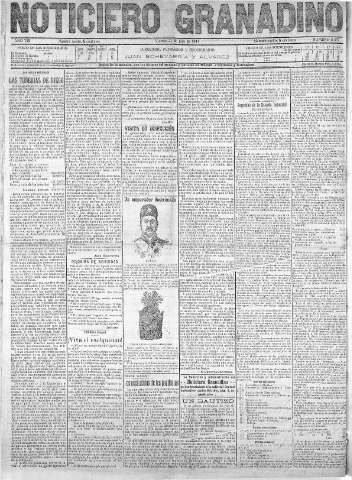 'Noticiero Granadino' - Año VIII Número 2537  - 1911 Julio 21