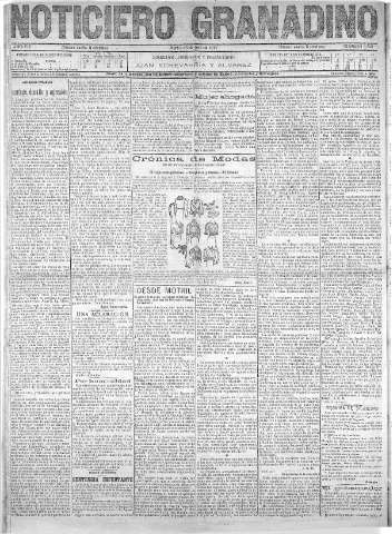 'Noticiero Granadino' - Año VIII Número 2541  - 1911 Julio 25