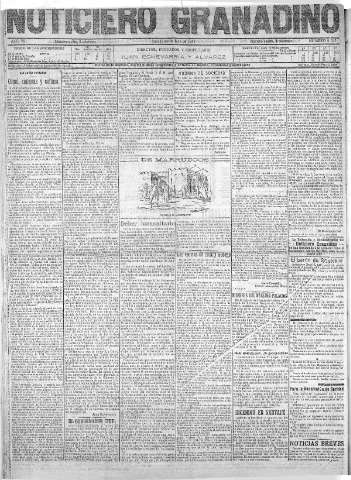 'Noticiero Granadino' - Año VIII Número 2545  - 1911 Julio 29