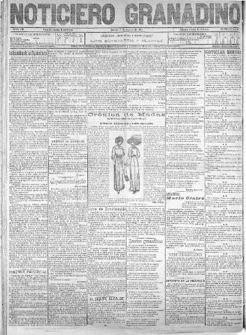'Noticiero Granadino' - Año VIII Número 2564  - 1911 Agosto 17