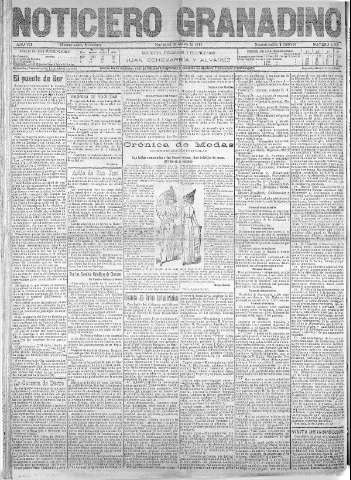 'Noticiero Granadino' - Año VIII Número 2569  - 1911 Agosto 22