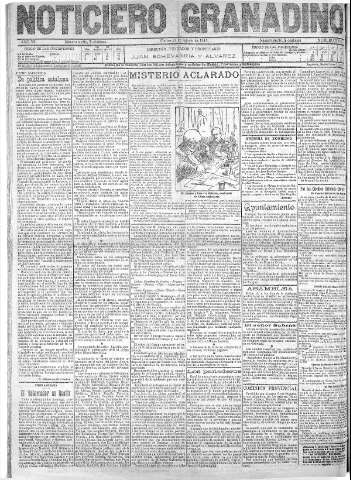 'Noticiero Granadino' - Año VIII Número 2576  - 1911 Agosto 29