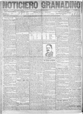 'Noticiero Granadino' - Año VIII Número 2585  - 1911 Septiembre 07