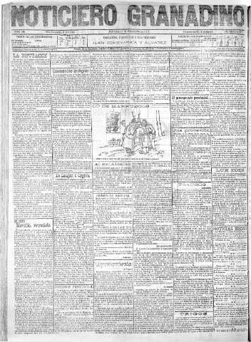 'Noticiero Granadino' - Año VIII Número 2605  - 1911 Septiembre 27
