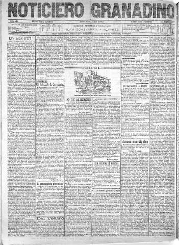 'Noticiero Granadino' - Año VIII Número 2634  - 1911 Octubre 26