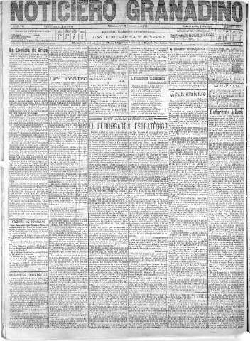 'Noticiero Granadino' - Año VIII Número 2640  - 1911 Noviembre 01