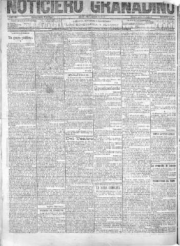 'Noticiero Granadino' - Año VIII Número 2644  - 1911 Noviembre 04