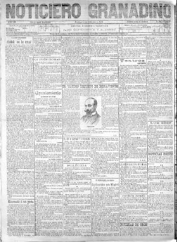 'Noticiero Granadino' - Año VIII Número 26412  - 1911 Noviembre 12