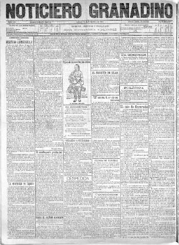 'Noticiero Granadino' - Año VIII Número 2657  - 1911 Noviembre 18