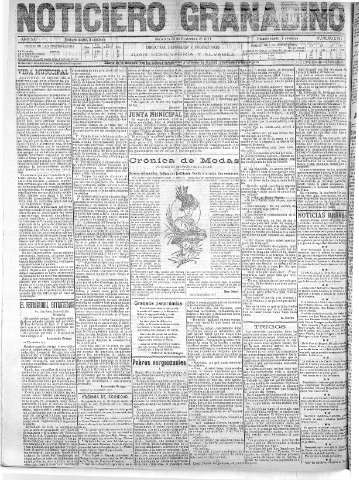 'Noticiero Granadino' - Año VIII Número 2661  - 1911 Noviembre 22