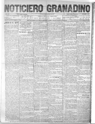 'Noticiero Granadino' - Año VIII Número 2663  - 1911 Noviembre 24