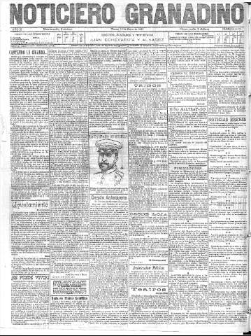 'Noticiero Granadino' - Año IX Número 2711  - 1912 Enero 12