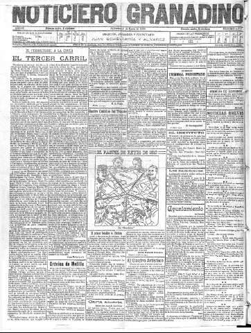 'Noticiero Granadino' - Año IX Número 2716  - 1912 Enero 17