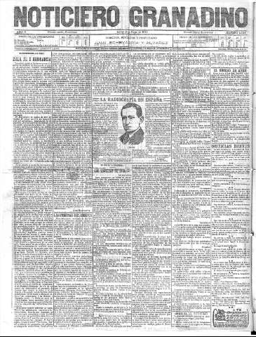 'Noticiero Granadino' - Año IX Número 2724  - 1912 Enero 25